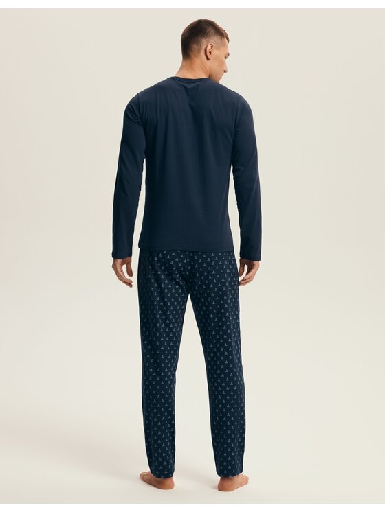 Henderson Henderson Piżama 43478 Granatowy Regular Fit