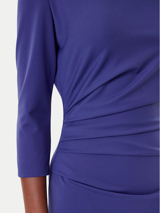 Rinascimento Rinascimento Koktel haljina CFC0126154003 Ljubičasta Slim Fit