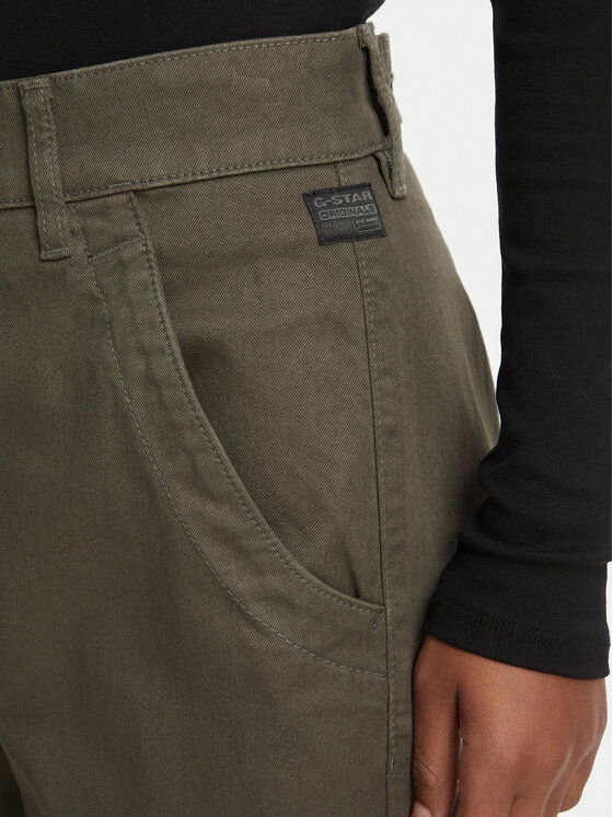 G-STAR G-STAR Pantaloni di tessuto Helsinki  D29952-C096 Verde scuro Relaxed Fit
