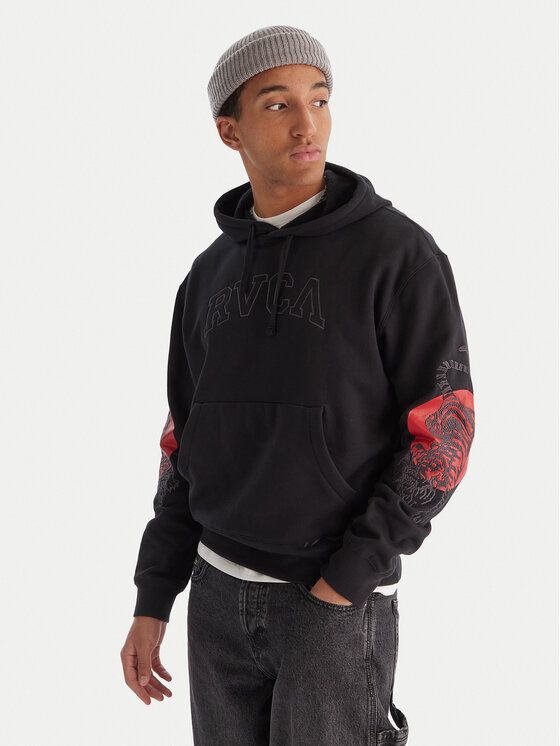 RVCA RVCA Majica dugih rukava Tiger Sun 23A413505 Crna Regular Fit