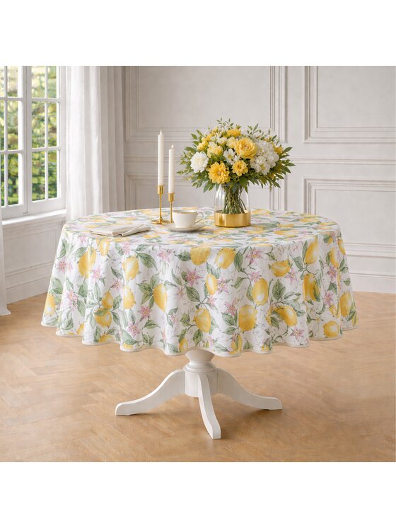 Roseberry Home Roseberry Home Obrus z motywem cytryn Lemonade Żółty