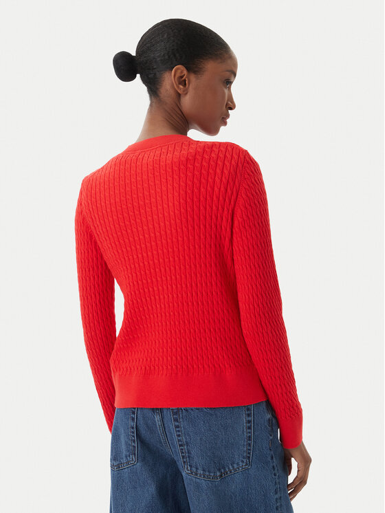 Tommy Hilfiger Tommy Hilfiger Cardigan WW0WW43329 Rosso Regular Fit