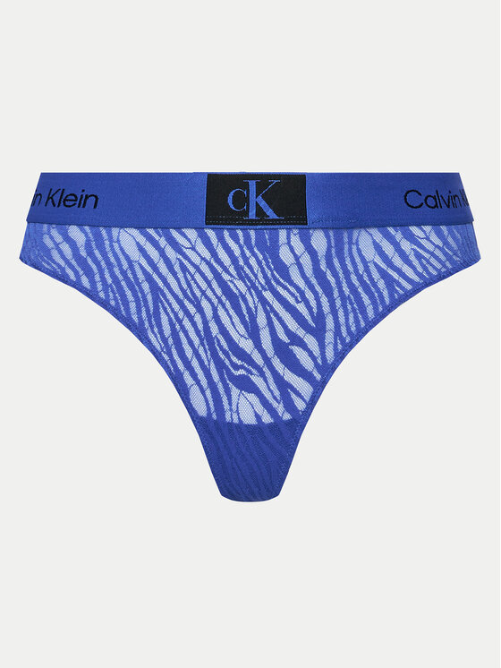 Calvin Klein Underwear Calvin Klein Underwear Kalhotky string 000QF7378E Modrá