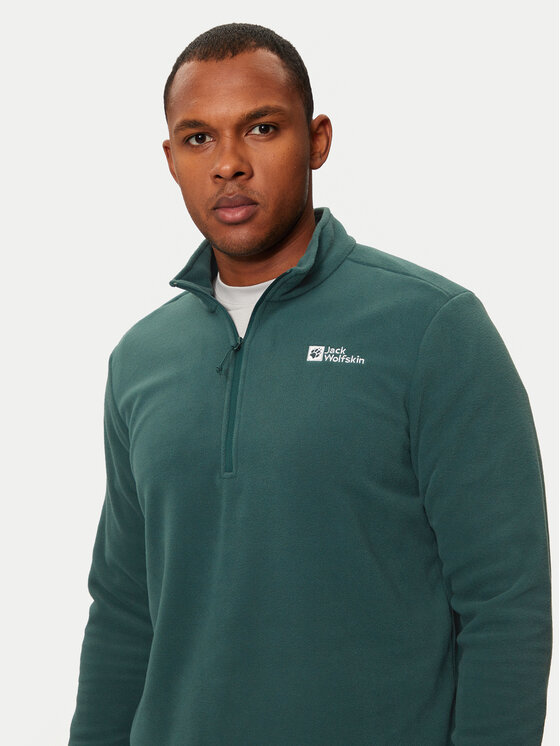 Jack Wolfskin Jack Wolfskin Flis Taunus 1709522 Zelena Regular Fit