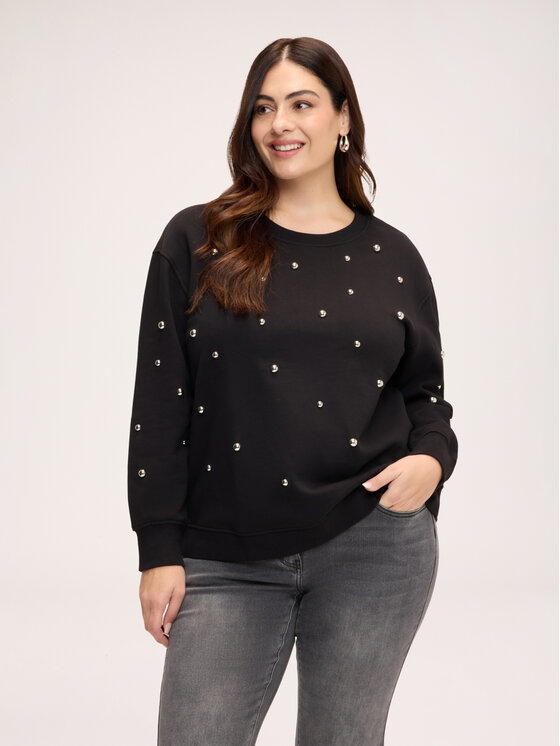 Fiorella Rubino Fiorella Rubino Felpa G80IL009570N033 Nero Over Fit