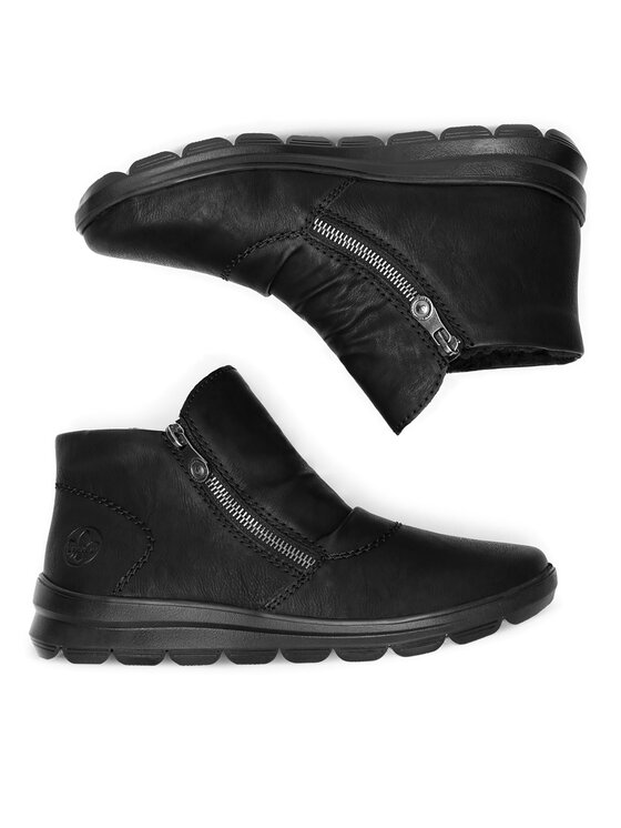 Rieker Rieker Μποτάκια Z0051-01 Μαύρο
