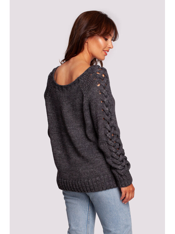 BeWear BeWear Sveter BK090 Sivá Comfortable Fit