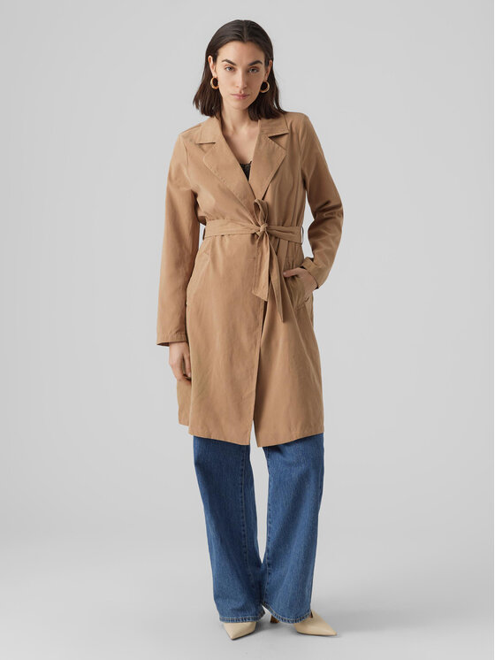 Vero Moda Vero Moda Тренч Billie Daisy 10281638 Кафяв Regular Fit