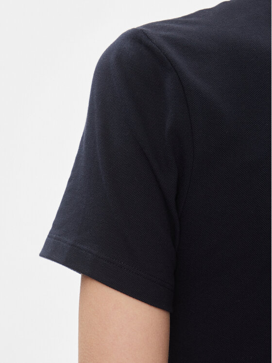Tommy Hilfiger Tommy Hilfiger Sukienka codzienna 1985 Slim Pique Polo Dress Ss WW0WW42048 Granatowy Slim Fit