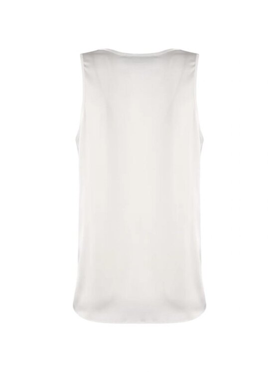 NENETTE NENETTE Canottiera frisbee_avorio Bianco Regular Fit