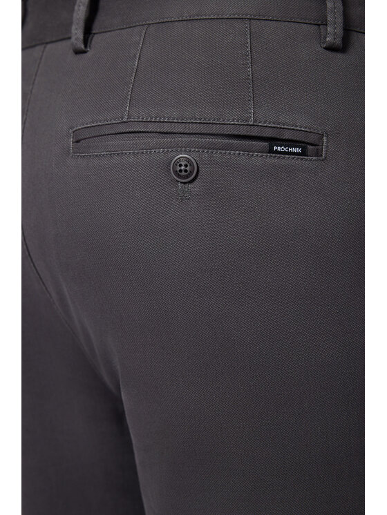 Próchnik Próchnik Chinosy PM2 SP082223000009 Szary Slim Fit