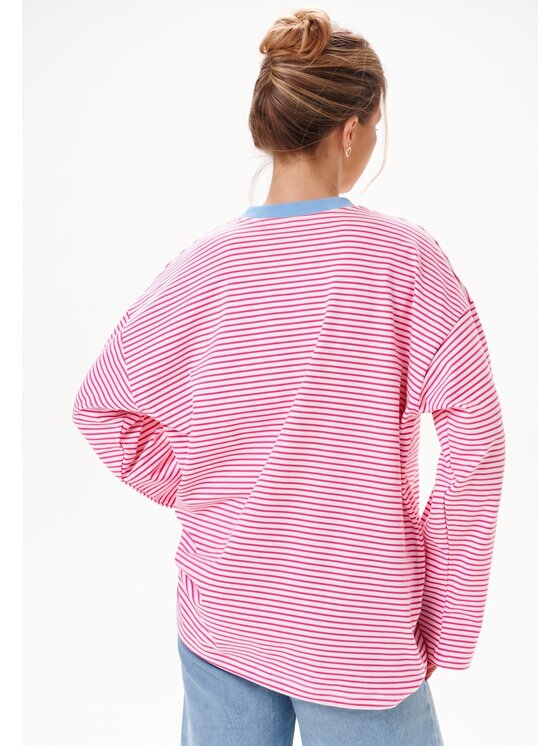 Mirons Mirons Longsleeve Print Różowy ciemny Regular Fit