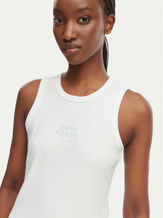 Calvin Klein Jeans Calvin Klein Jeans Felső LV047F239G Fehér Slim Fit