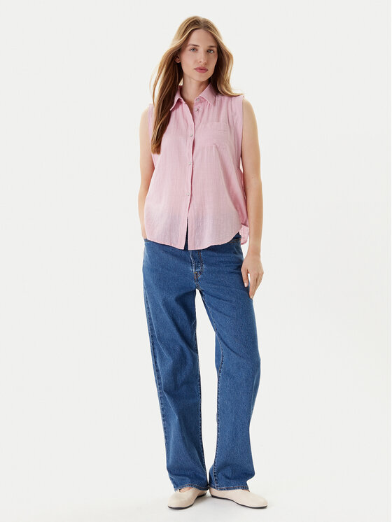United Colors Of Benetton United Colors Of Benetton Πουκάμισο 5ONVDQ0C1 Ροζ Regular Fit