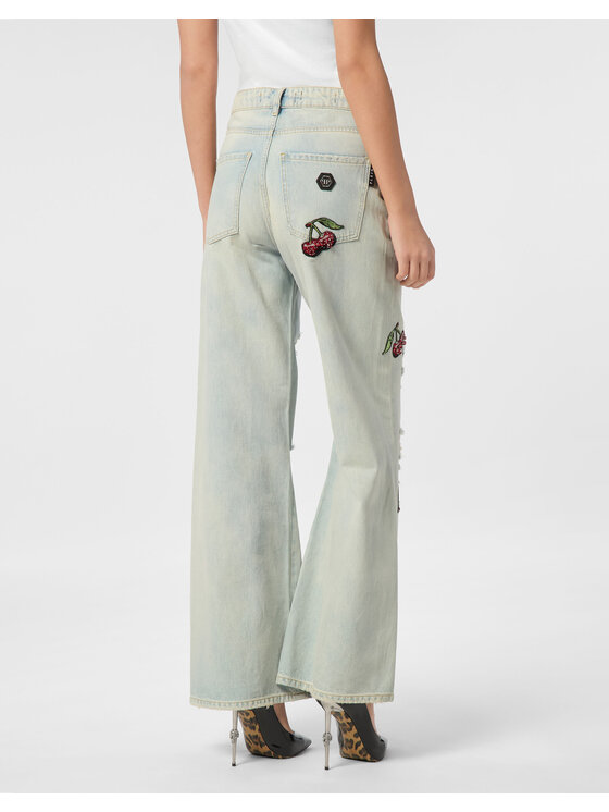PHILIPP PLEIN PHILIPP PLEIN Jeansy 24299 Niebieski Skater Fit