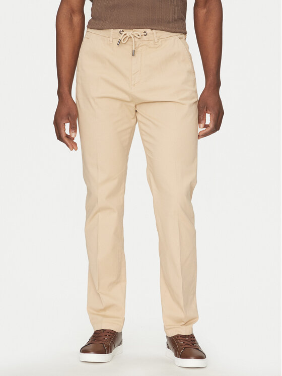 Guess Guess Pantaloni din material M5RB51 WGXW1 Bej Regular Fit