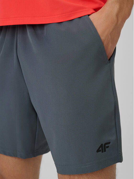 4F 4F Szorty sportowe VICTORY PACK Szary ciemny Regular Fit