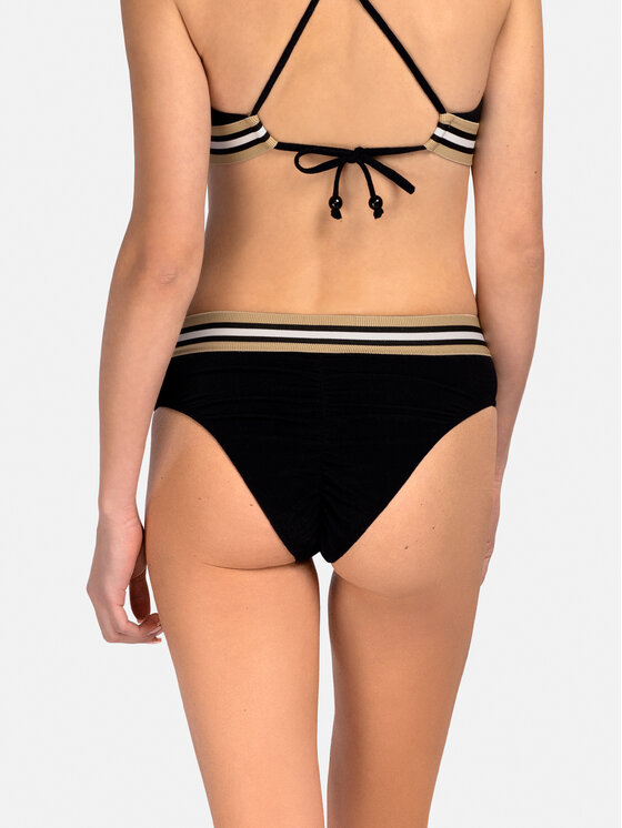 Miss Lou Miss Lou Bikini pezzo sotto D-AB1-CZ Nero