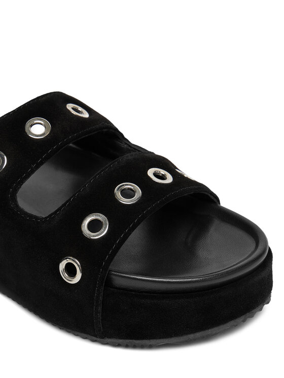 Inuikii Inuikii Papucs Suede Studs 70103-153 Fekete