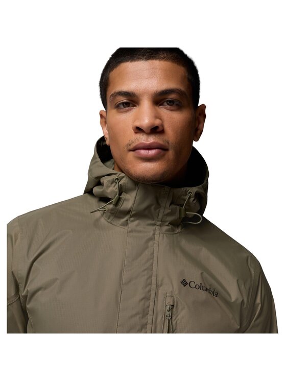 Columbia Columbia Kurtka przeciwdeszczowa Pouring Adventure III Jacket 2117171397 Zielony Regular Fit