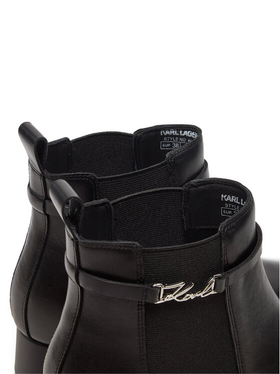 KARL LAGERFELD KARL LAGERFELD Čizme Bonnie KL30344 Crna