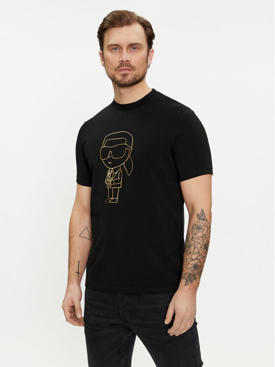 KARL LAGERFELD KARL LAGERFELD T-Shirt 755054 542221 Černá Regular Fit