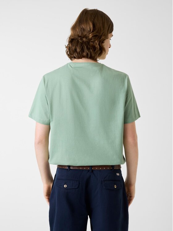 Guess Jeans Guess Jeans T-Shirt 180292 Zelená Classic Fit