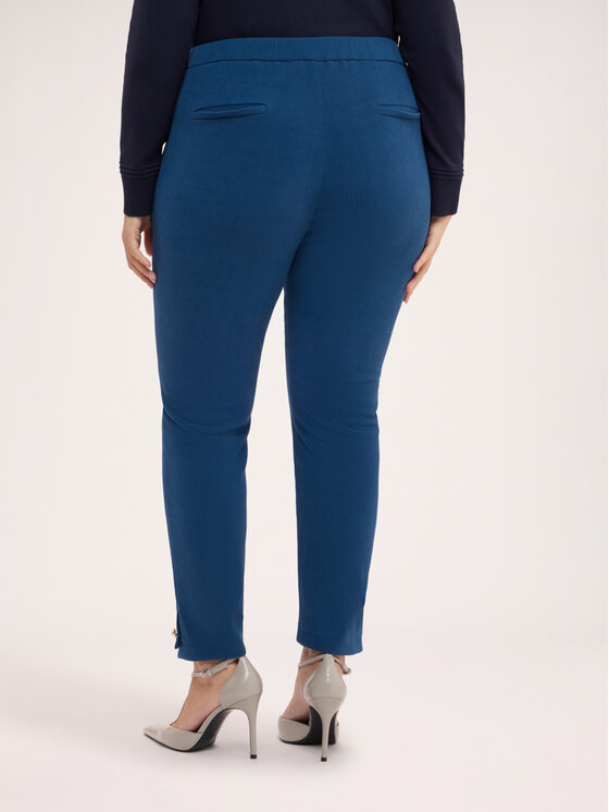 Fiorella Rubino Fiorella Rubino Pantaloni di tessuto P089L002525N024 Turchese Regular Fit