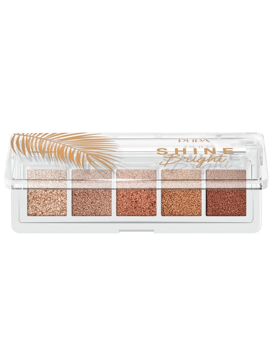 PUPA Milano PUPA Milano Shine Bright Paleta cieni do powiek 002 Sunset Gold