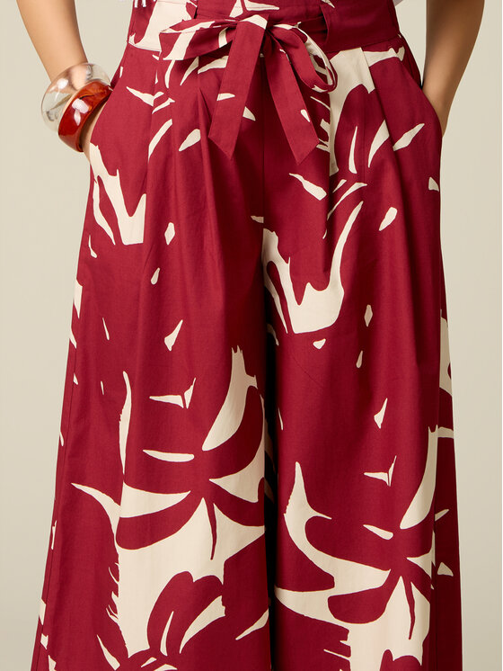 Oltre Oltre Spódnica maxi 1015J100326N0V6 Czerwony A-Line Fit