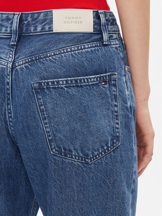 Tommy Hilfiger Tommy Hilfiger Traperice Loose Straight Rw Lea WW0WW40637 Plava Loose Leg