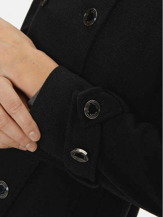 Morgan Morgan Wollmantel 242-GETINA1 Schwarz Regular Fit
