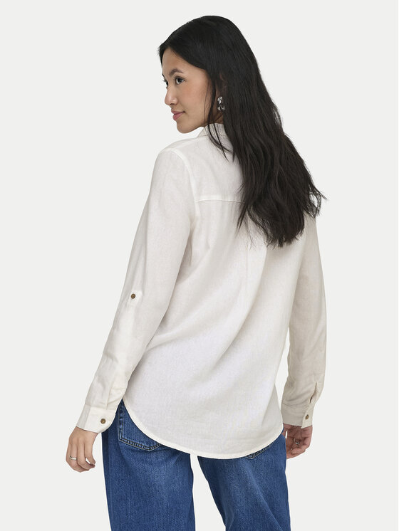 ONLY ONLY Cămașă Goa 15363991 Alb Loose Fit