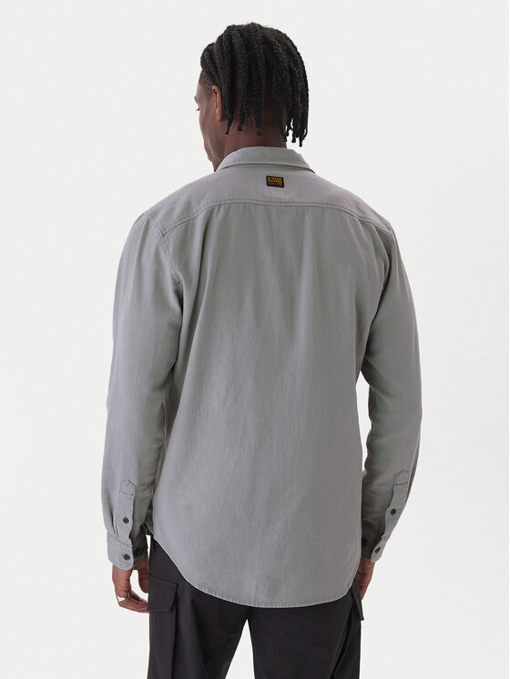 G-Star Raw G-Star Raw Košile Marine D24963-D454 Tmavě šedá Slim Fit