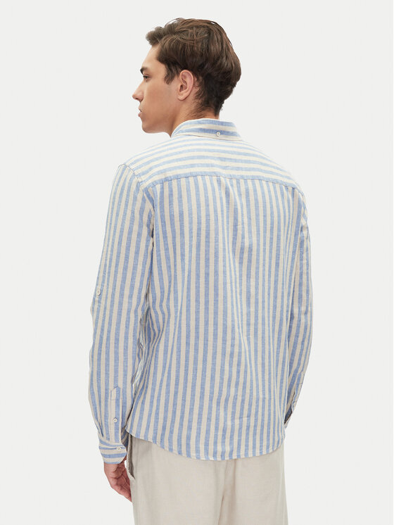 Mustang Mustang Hemd Rawlins 1016249 Himmelblau Slim Fit