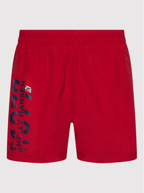 Helly Hansen Badeshorts Cascais 34031 Rot Regular Fit