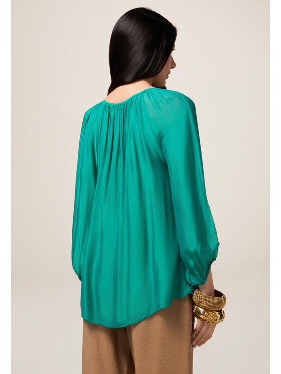 Oltre Oltre Blusa 2502J000746N025 Verde Baggy Fit