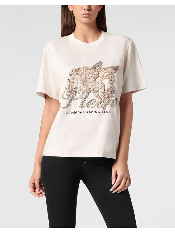 PHILIPP PLEIN PHILIPP PLEIN T-Shirt 22351 Bílá Over Fit