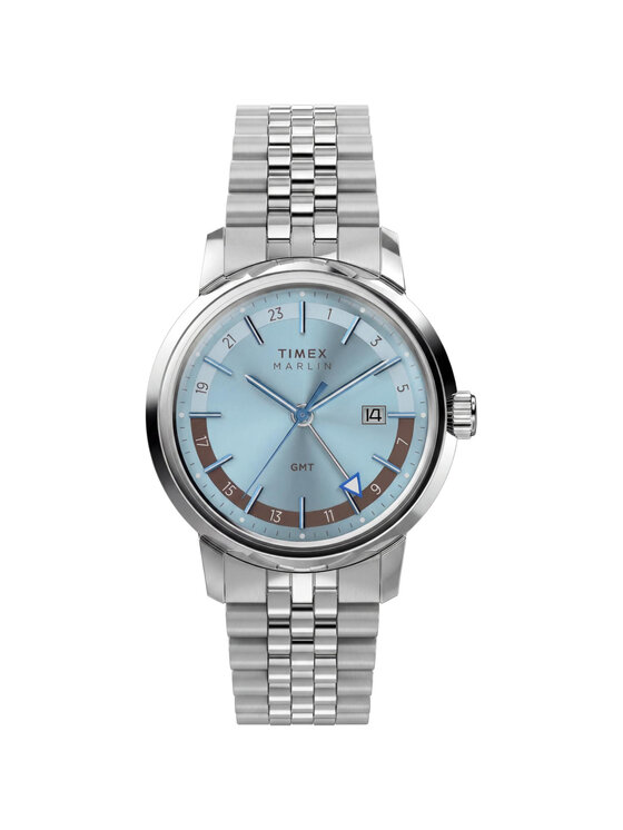 Timex Timex Zegarek TW2Y84100 Srebrny