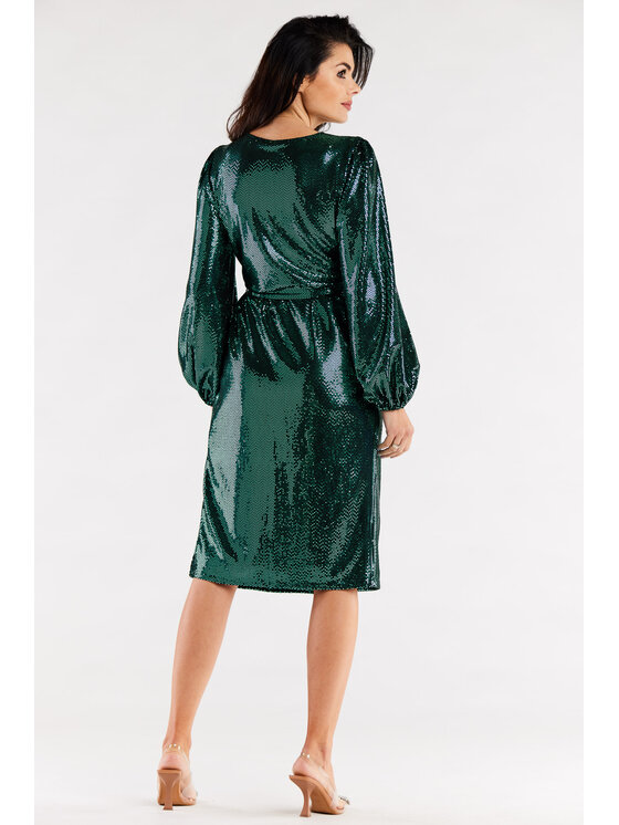 Awama Awama Abito da sera A564 Verde Basic Fit