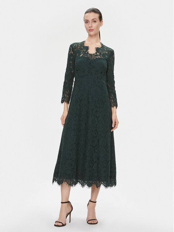 IVY OAK IVY OAK Коктейльна сукня Madeleine IO1100X7772 Зелений Regular Fit