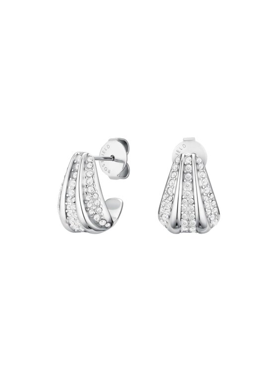 Rosefield Rosefield Kolczyki Pavé Collection Srebrny