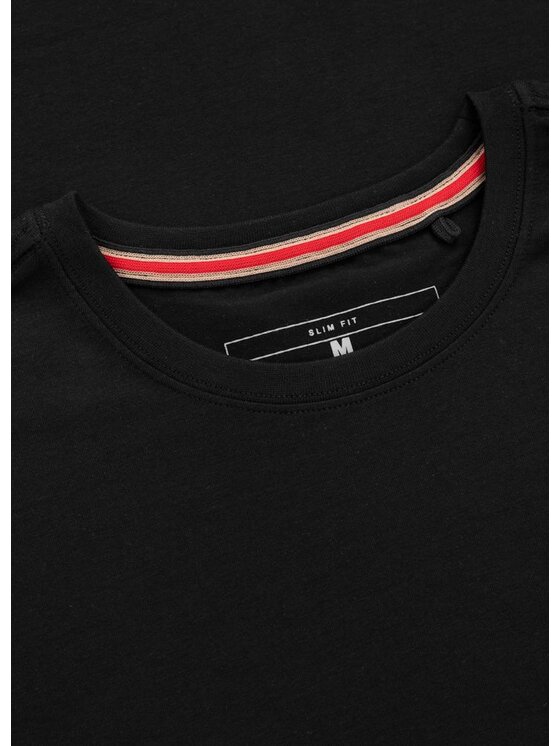 PITBULL PITBULL T-Shirt MINIMAL Czarny Regular Fit