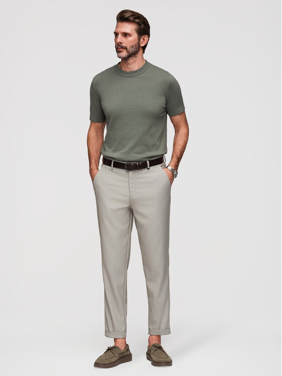 Ombre Ombre Chinosy P1525 Szary Chino Fit