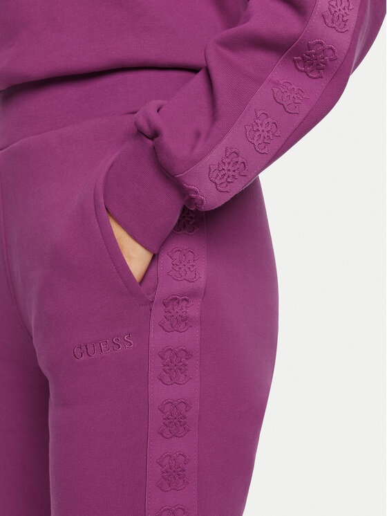 Guess Guess Donji dio trenerke V4BB00 KC5O0 Ljubičasta Regular Fit