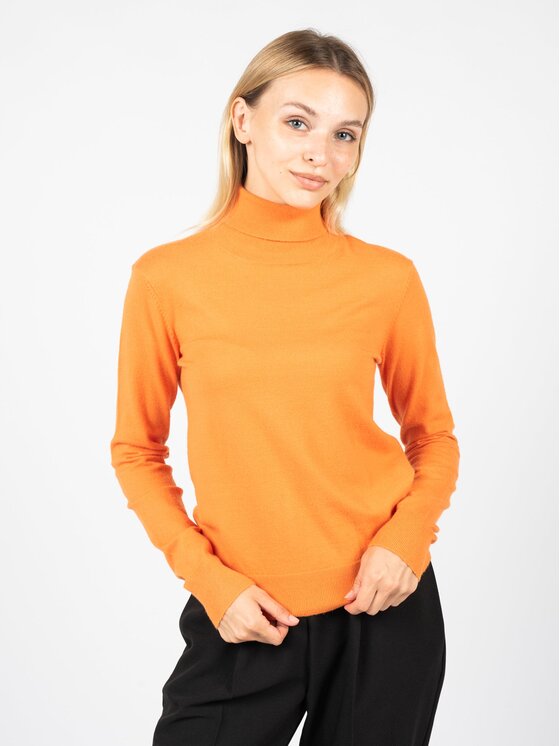 Silvian Heach Silvian Heach Sweter PGA22144LU | Nunteg Pomarańczowy Slim Fit