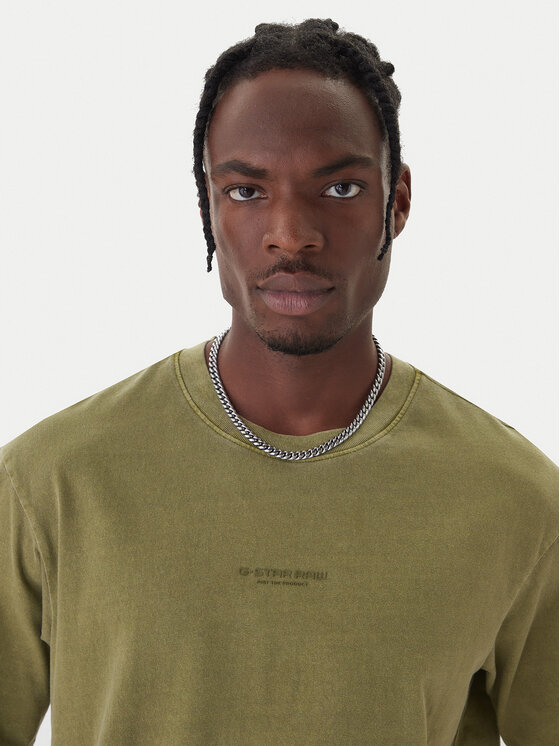 G-Star Raw G-Star Raw Marškinėliai Overdyed D24780-C756 Žalia Boxy Fit