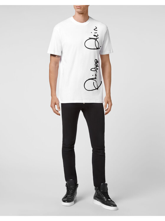 PHILIPP PLEIN PHILIPP PLEIN T-Shirt 10411 Biały Regular Fit