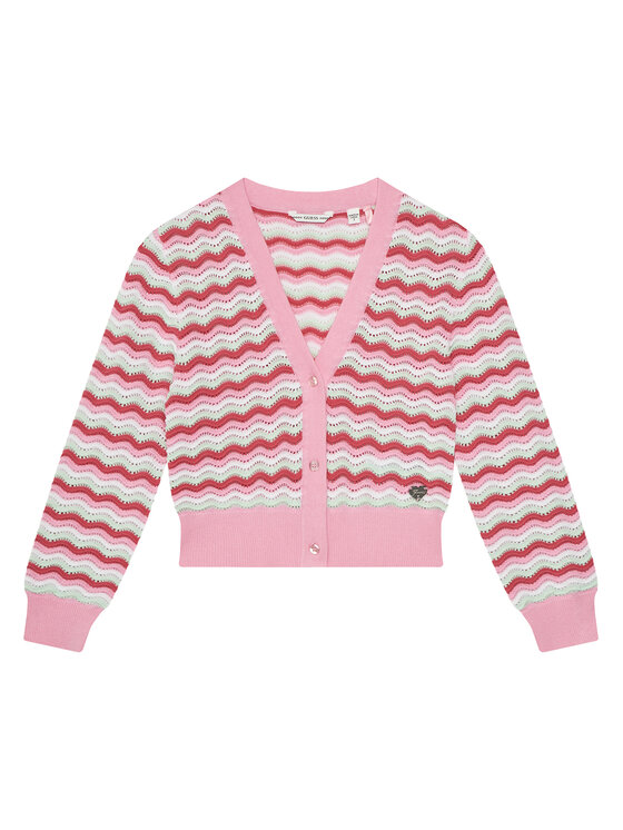 Guess Cardigan J5GR05 Z3MR1 Rosa Regular Fit, taglia : 12Y