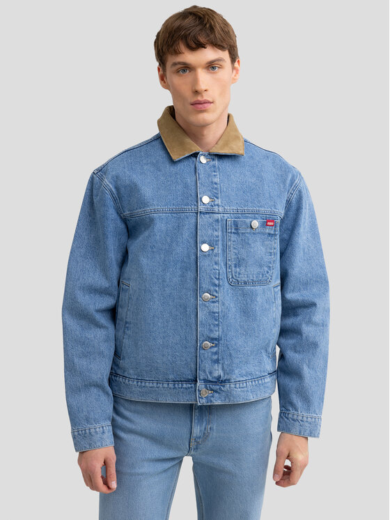 BIG STAR BIG STAR Kurtka jeansowa NOLAN Niebieski Basic Fit